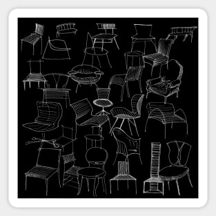 furniture sketch pencil art Sticker